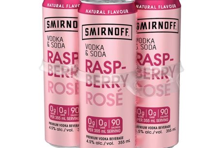 SMIRNOFF VODKA & SODA RASPBERRY ROSE
