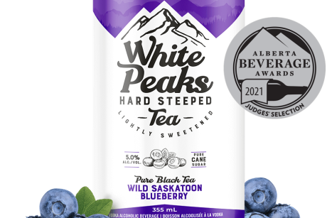 WHITE PEAKS SASKATOON+BLUEBERRY 6 CAN - Kings Way Liquor