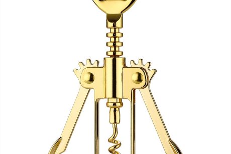 CORKSCREW OPENER GOLD/SILVER