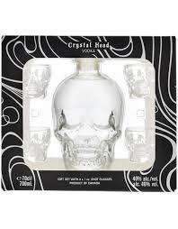 CRYSTAL HEAD VODKA 4X MINI SHOT GLASSES