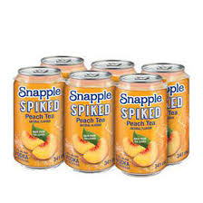 SNAPPLE SPIKED PEACH TEA (CANS) DOMESTIC