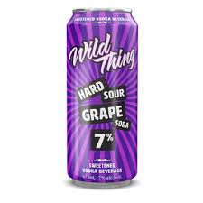 WILD THING HARD SOUR GRAPE SODA